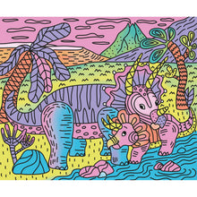 Cargar imagen en el visor de la galería, Pintura mágica dinosaurios
