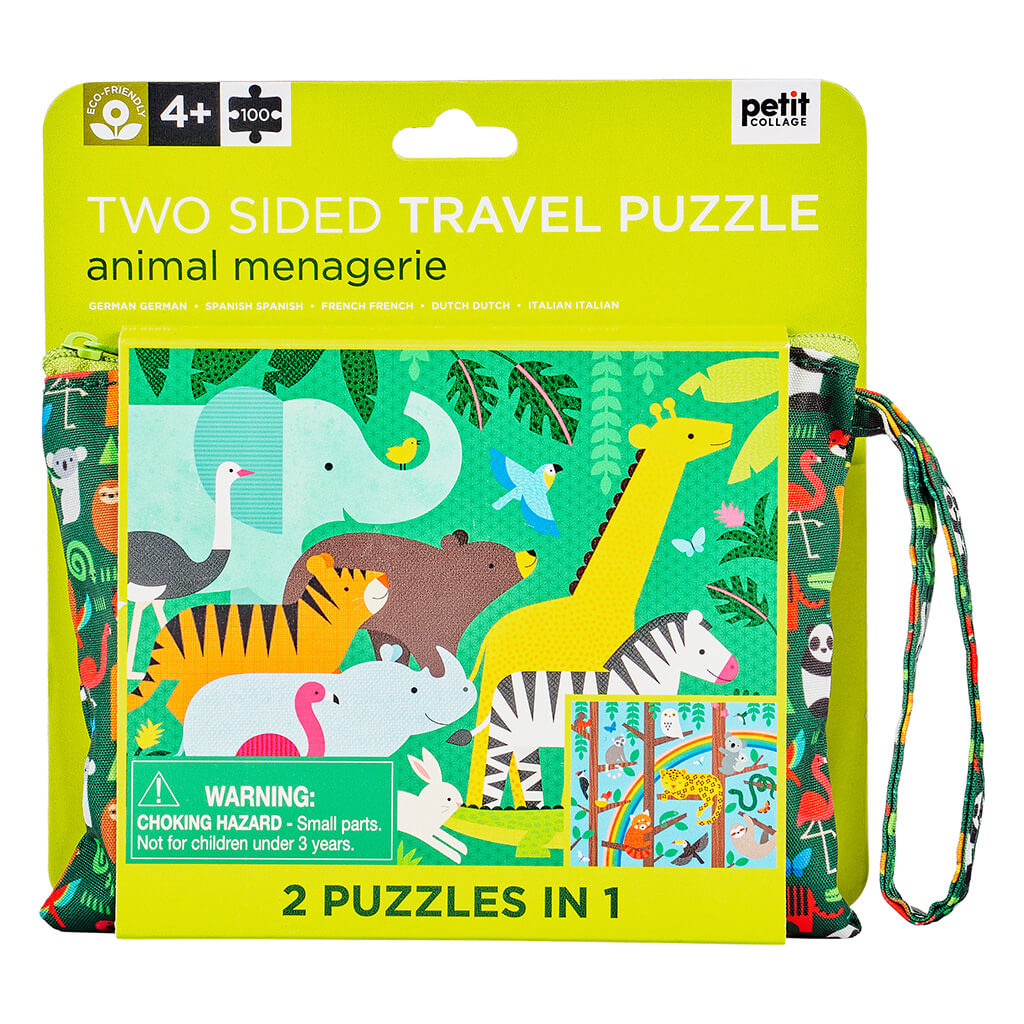 Puzzle 2 en 1 Animales en la selva
